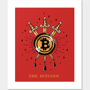 Tarot Card Bitcoin, Three of Swords Posters and Art